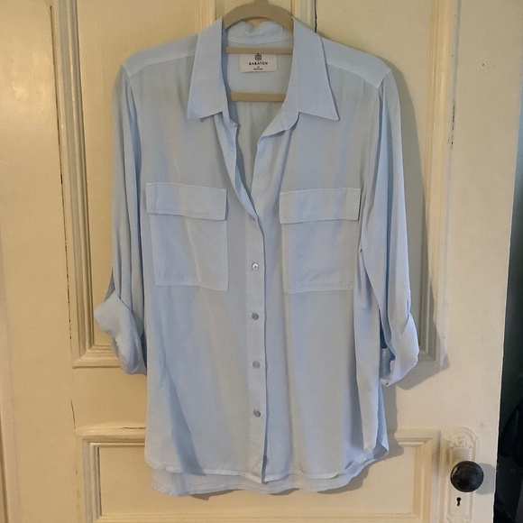Babaton Tops - Babaton Baby Blue Shirt M